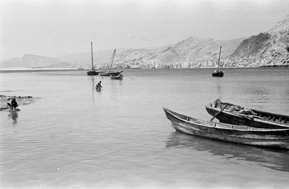 View of moored boats in ...