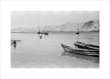 View of moored boats in ...