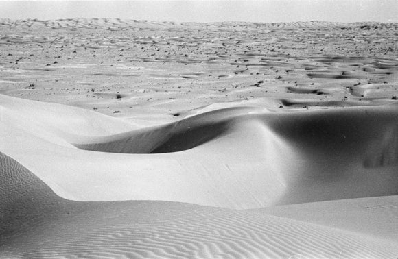 View of sand dunes in ...