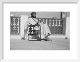 Seated portrait of Wilfred Thesiger ...