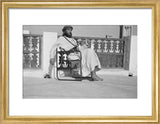 Seated portrait of Wilfred Thesiger ...
