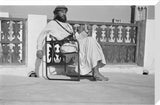 Seated portrait of Wilfred Thesiger ...