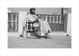 Seated portrait of Wilfred Thesiger ...