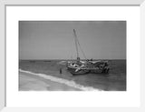 View of men unloading dhows ...