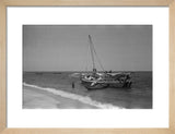 View of men unloading dhows ...