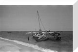 View of men unloading dhows ...