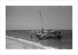 View of men unloading dhows ...