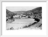 View of terraced cultivated fields ...