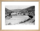 View of terraced cultivated fields ...