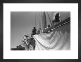 View of sailors changing the ...