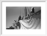 View of sailors changing the ...