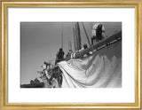 View of sailors changing the ...