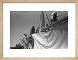 View of sailors changing the ...