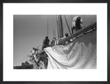 View of sailors changing the ...
