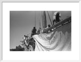 View of sailors changing the ...