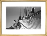 View of sailors changing the ...