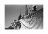 View of sailors changing the ...