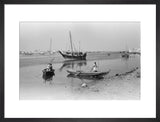 View of dhows (sailboats) and ...