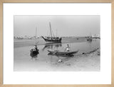 View of dhows (sailboats) and ...