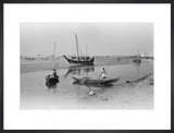 View of dhows (sailboats) and ...