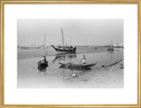 View of dhows (sailboats) and ...