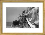 View of sailors changing the ...