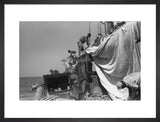 View of sailors changing the ...
