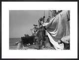 View of sailors changing the ...