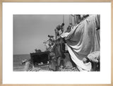 View of sailors changing the ...