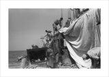 View of sailors changing the ...