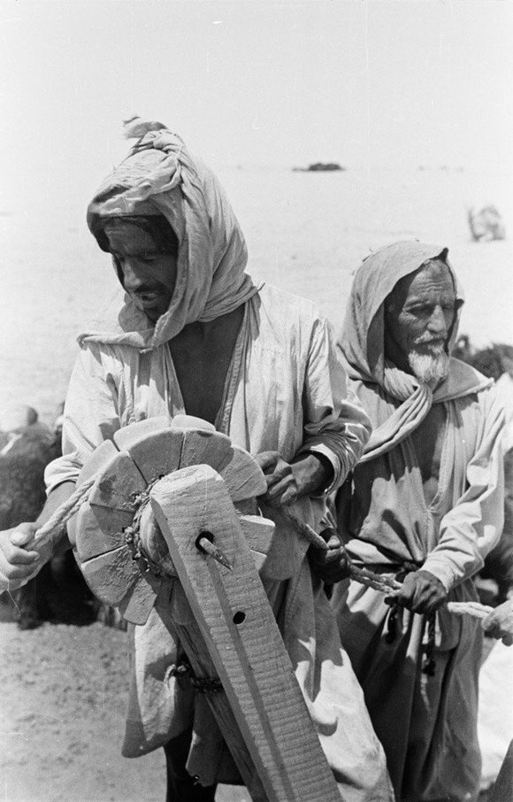 Portrait of two Rashid Bedouin ...