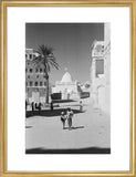 View of locals walking down ...