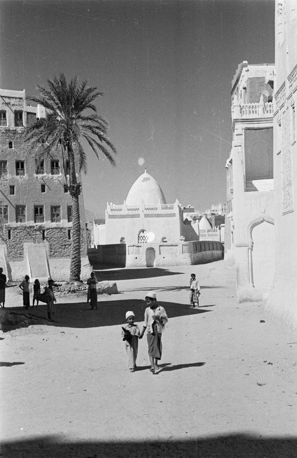 View of locals walking down ...