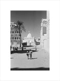 View of locals walking down ...