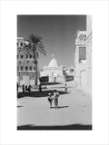 View of locals walking down ...