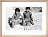 Portrait of two teenage boys ...