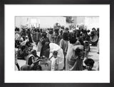 View of an open-air market ...