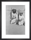 Seated portrait of Sheikh Mubarak ...