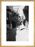 View of locals walking down ...