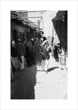 View of locals walking down ...