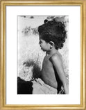 Seated profile portrait of a ...