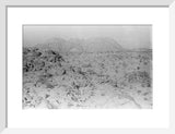 View of rocky hillsides dotted ...