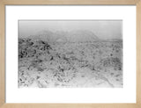 View of rocky hillsides dotted ...