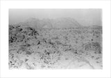 View of rocky hillsides dotted ...