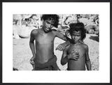 Half length portrait of two ...
