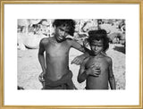 Half length portrait of two ...