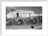 View of a camel caravan ...