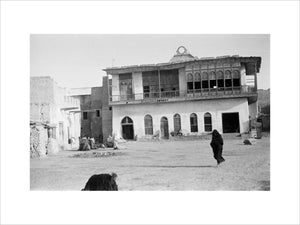 View of a woman walking ...