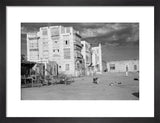 View of a city square ...