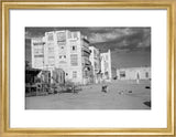 View of a city square ...